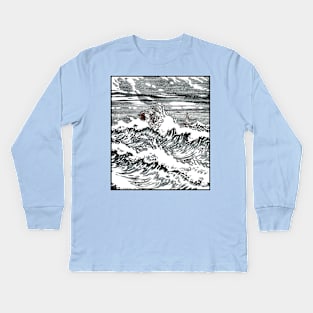 The Prince and The Little Mermaid - Ivan Bilibin Kids Long Sleeve T-Shirt